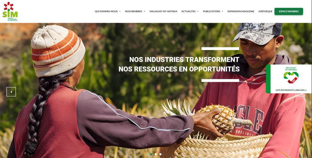 Refonte du site web du SIM Madagascar : modernisation de la plateforme institutionnelle