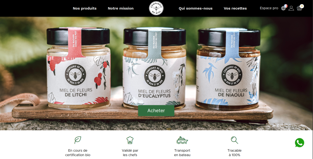 Refonte et migration e-commerce de Compagnie du Miel