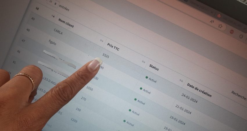 application web sur mesure gestion commandes artisanat